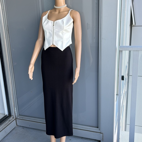 Divided Black Maxi Skirt - Picture 3 of 5